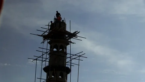 Minaret in Senegal Stock Footage 121711060