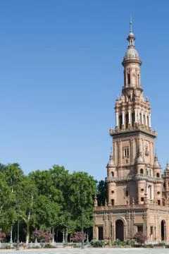 Minaret at Spain Square Stock Photos