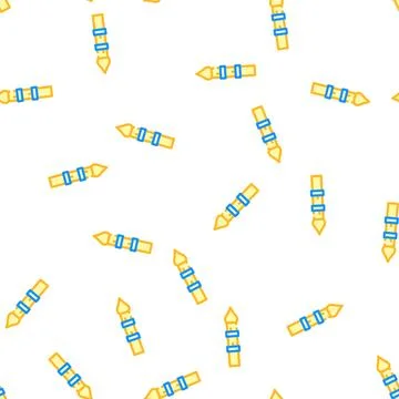 Minaret tower vector seamless pattern flat Illustrazione stock