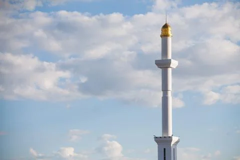 Minarets from a mosque Stock Photos
