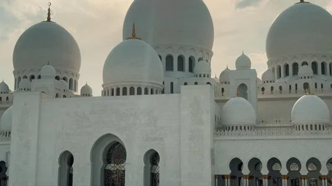 Minarets Sheikh Zayed Grand Mosque 3 Stock Footage 327472236