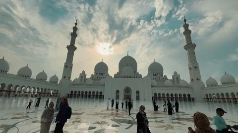 Minarets Sheikh Zayed Grand Mosque 8 (Editorial) Stock Footage 327472276
