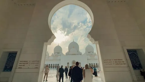 Minarets Sheikh Zayed Grand Mosque 7 (Editorial) Stock Footage 327472280