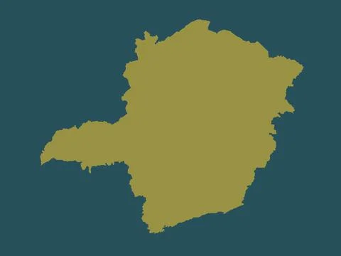 Minas Gerais, Brazil. Solid color shape Stock Illustration