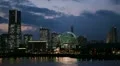 Minato Mirai 21 Yokohama Landmark Tower City Skyline Business Office Night Light HD Footage