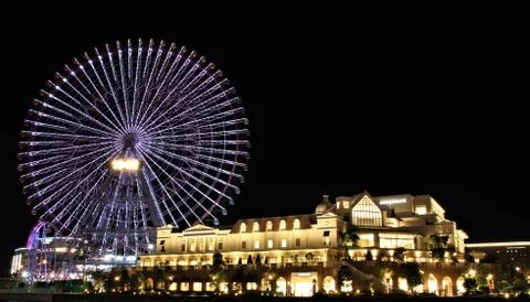 Minatomirai nightscape Stock Photos
