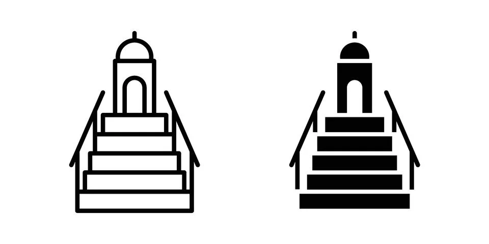 Minbar icon vector design. EPS10 스톡 일러스트