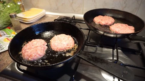 Mince fried in a pan Stock Footage 108826120