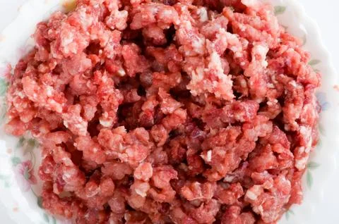 Mince meat close up Stock Photos