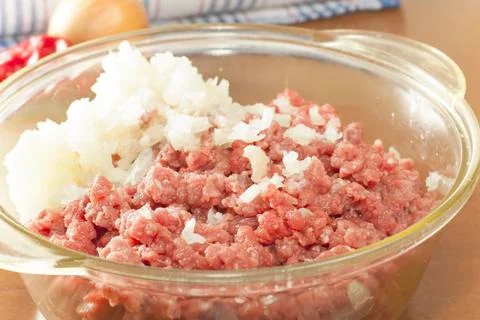 Mince raw beef Stock Photos