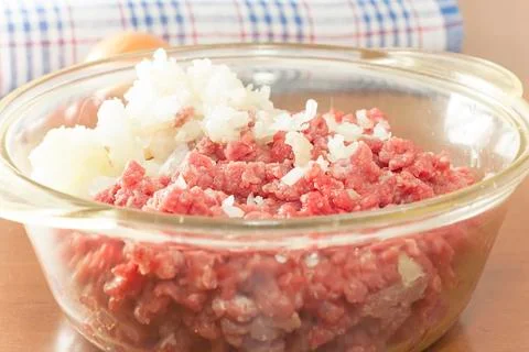 Mince raw beef Stock Photos