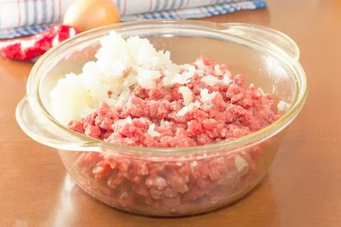 Mince raw beef Stock Photos