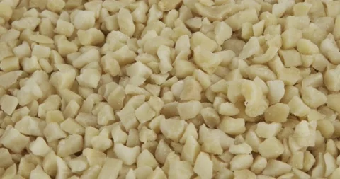 Minced almonds closeup rotating Stock Footage 166163497