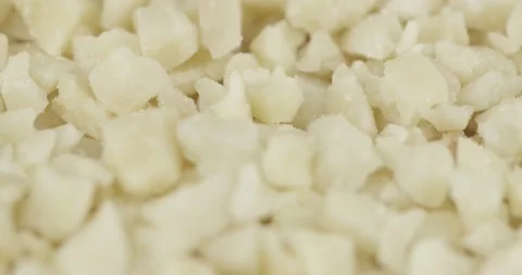 Minced almonds closeup rotating loopable Stock Footage 145054341