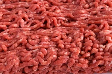 Minced beef ground full frame Stock Photos