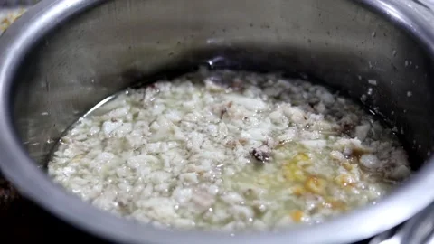 Minced Chicken Gravy Stock Footage 132580916