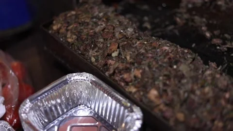 Minced Chicken Shawarma Stock Footage 132581582