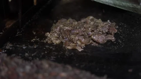 Minced Chicken for Shawarma Stock Footage 132581666