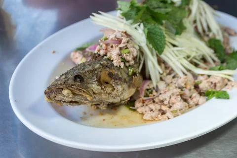 Minced fish is Stock Photos