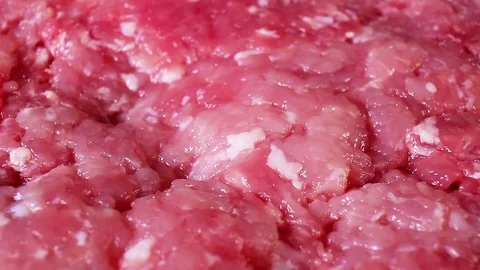 Minced meat closeup beef Stock Footage 97170910