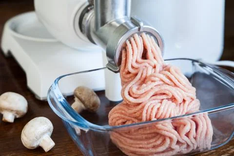 Minced Meat Closeup Stock-Fotos