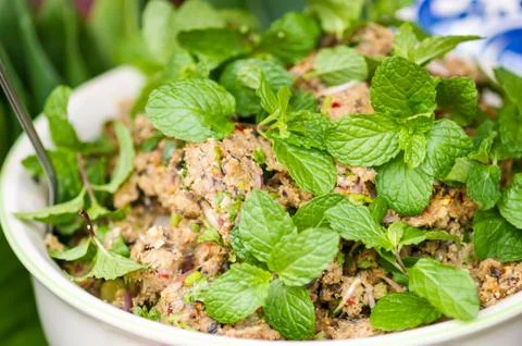 Minced meat of fish Stock Photos