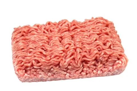 Minced meat isolated on a white background Stock Photos