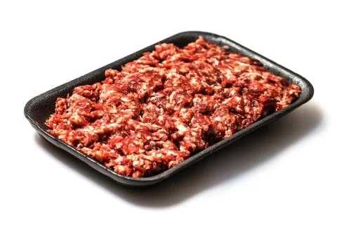 Minced meat isolated on white background Stock Photos