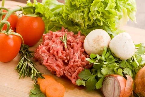 Minced meat Stock Photos