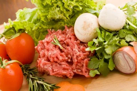 Minced meat Stock Photos