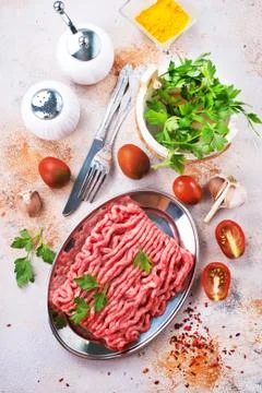 Minced meat Stock Photos