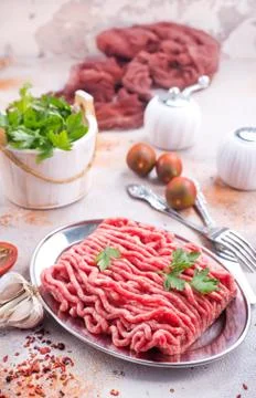Minced meat Stock Photos