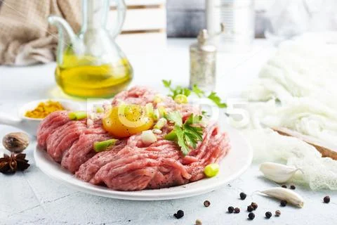 Minced meat Stock Photos