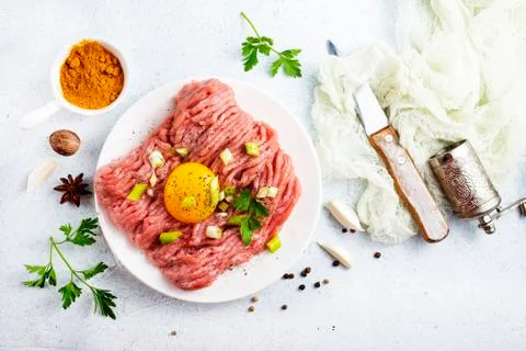 Minced meat Stock Photos