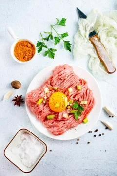 Minced meat Stock Photos