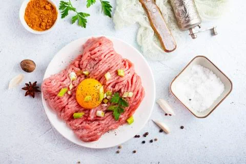 Minced meat Stock Photos