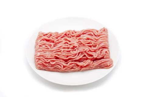 Minced meat in a plate Stock Photos