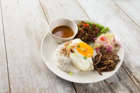 Minced meat rice Stock Photos