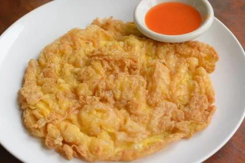 Minced pork omelet Foto stock