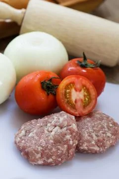 Minced pork Stock Photos