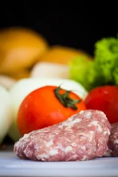 Minced pork Stock Photos