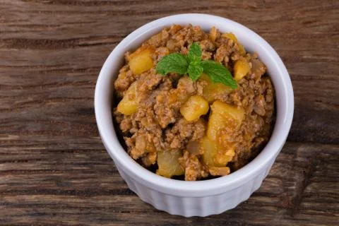 Mincemeat with Potatoes Stock Photos