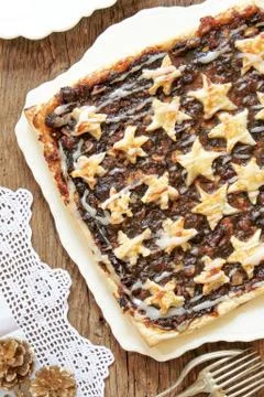 Mincemeat slice Stock Photos