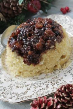 Mincemeat sponge Stock Photos
