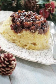 Mincemeat sponge Stock Photos