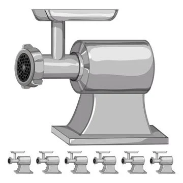 Mincer meat grinder cartoon vector graphic Stock Illustration