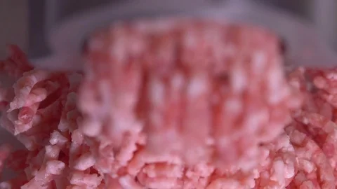 Mincing beef by meat grinder. Close up. 스톡 동영상 72958519