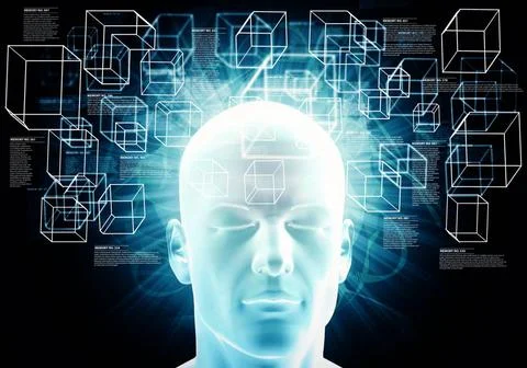  Mind and memories Imaginary visualization of how our human mind store, ar... 스톡 사진