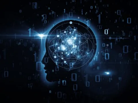 Mind Atoms Stockillustratie