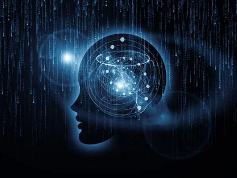 Mind Atoms Stock Illustration